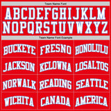 Custom Fire Red White-Light Blue Authentic Basketball Jersey