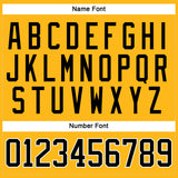 Custom Gold Black-White Hockey Jersey