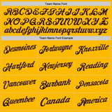 Custom Gold Brown Authentic Throwback Basketball Jersey