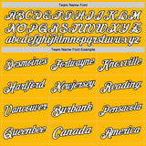 Custom Gold White-Black Authentic Throwback Basketball Jersey