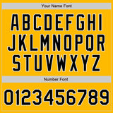 Custom Stitched Gold Black-White Baseball Pullover Sweatshirt Hoodie