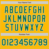 Custom Stitched Gold Kelly Green-White Baseball Pullover Sweatshirt Hoodie