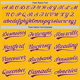 Custom Stitched Gold Crimson-White Baseball Pullover Sweatshirt Hoodie