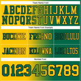 Custom Kelly Green Yellow-Black Authentic Gradient Fashion Football Jersey