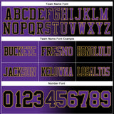 Custom Black Purple-Old Gold Authentic Gradient Fashion Football Jersey