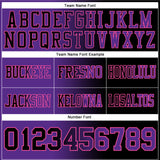 Custom Black Purple-Pink Authentic Gradient Fashion Football Jersey