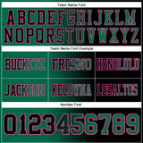 Custom Black Kelly Green-Pink Authentic Gradient Fashion Football Jersey