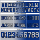 Custom Royal Gray-Black Authentic Gradient Fashion Football Jersey