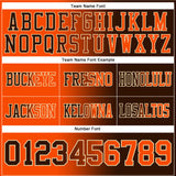 Custom Brown Orange-Cream Authentic Gradient Fashion Football Jersey