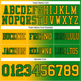 Custom Grass Green Gold-Black Authentic Gradient Fashion Football Jersey