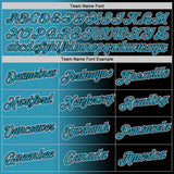 Custom Black Panther Blue-White Gradient Fashion Performance T-Shirt