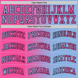 Custom Light Blue Pink-Black Authentic Gradient Fashion Basketball Jersey
