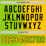 Custom Neon Green Yellow-Black Authentic Gradient Fashion Basketball Jersey