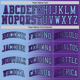 Custom Purple Light Blue-Black Authentic Gradient Fashion Basketball Jersey