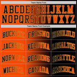 Custom Black Orange-Old Gold Authentic Gradient Fashion Basketball Jersey