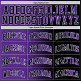 Custom Black Purple-Gray Authentic Gradient Fashion Basketball Jersey