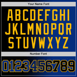 Custom Black Royal-Gold Authentic Gradient Fashion Basketball Jersey