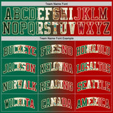 Custom Red Vintage Mexican Flag Kelly Green-Cream Authentic Gradient Fashion Basketball Jersey