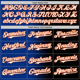 Custom Black White Royal-Orange Authentic Gradient Fashion Baseball Jersey