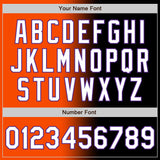 Custom Black White Orange-Purple Authentic Gradient Fashion Baseball Jersey