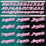 Custom Black White Teal-Pink Authentic Gradient Fashion Baseball Jersey