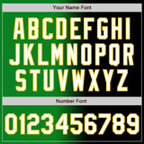 Custom Black White Grass Green-Yellow Authentic Gradient Fashion Baseball Jersey