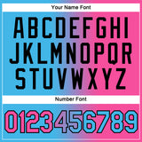 Custom Sky Blue Pink-Black Gradient Fashion Performance T-Shirt