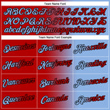 Custom Light Blue Red-Black Gradient Fashion Performance T-Shirt