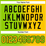 Custom Neon Green Yellow-Black Gradient Fashion Performance T-Shirt