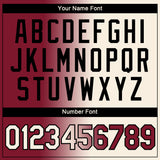 Custom Maroon Cream-Black Gradient Fashion Performance T-Shirt