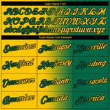 Custom Kelly Green Yellow-Black Gradient Fashion Performance T-Shirt