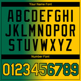 Custom Kelly Green Yellow-Black Gradient Fashion Performance T-Shirt