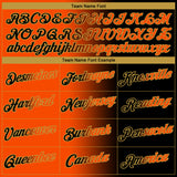 Custom Black Orange-Old Gold Gradient Fashion Performance T-Shirt