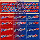 Custom Royal Red-Cream Gradient Fashion Performance T-Shirt