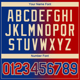 Custom Royal Red-Cream Gradient Fashion Performance T-Shirt