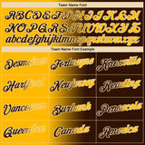 Custom Brown Gold-Cream Gradient Fashion Performance T-Shirt