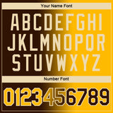 Custom Brown Gold-Cream Gradient Fashion Performance T-Shirt