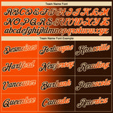 Custom Brown Orange-Cream Gradient Fashion Performance T-Shirt