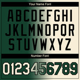 Custom Green Cream-Black Gradient Fashion Performance T-Shirt