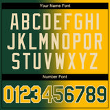 Custom Green Gold-Cream Gradient Fashion Performance T-Shirt