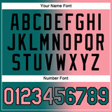 Custom Teal Medium Pink-Black Gradient Fashion Performance T-Shirt