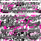 Custom Stitched Graffiti Pattern White-Black 3D Sports Pullover Sweatshirt Hoodie