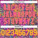 Custom Graffiti Pattern Gold-Pink 3D Colorful Leopard Performance T-Shirt