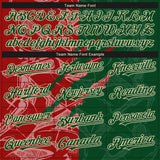 Custom Stitched Graffiti Pattern Red Green-Cream 3D Scratch Sports Pullover Sweatshirt Hoodie
