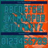 Custom Stitched Graffiti Pattern Teal Orange-Black 3D Scratch Sports Pullover Sweatshirt Hoodie