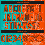Custom Stitched Graffiti Pattern Orange Aqua-Black 3D Scratch Sports Pullover Sweatshirt Hoodie