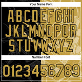 Custom Graffiti Pattern Old Gold-Black Scratch 3D Performance T-Shirt