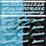 Custom Graffiti Pattern White Black-Panther Blue Scratch 3D Performance T-Shirt