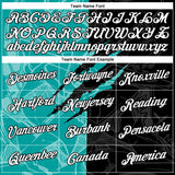 Custom Graffiti Pattern White Black-Aqua Scratch 3D Performance T-Shirt