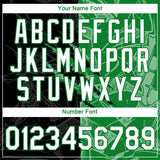 Custom Graffiti Pattern White Black-Grass Green Scratch 3D Performance T-Shirt